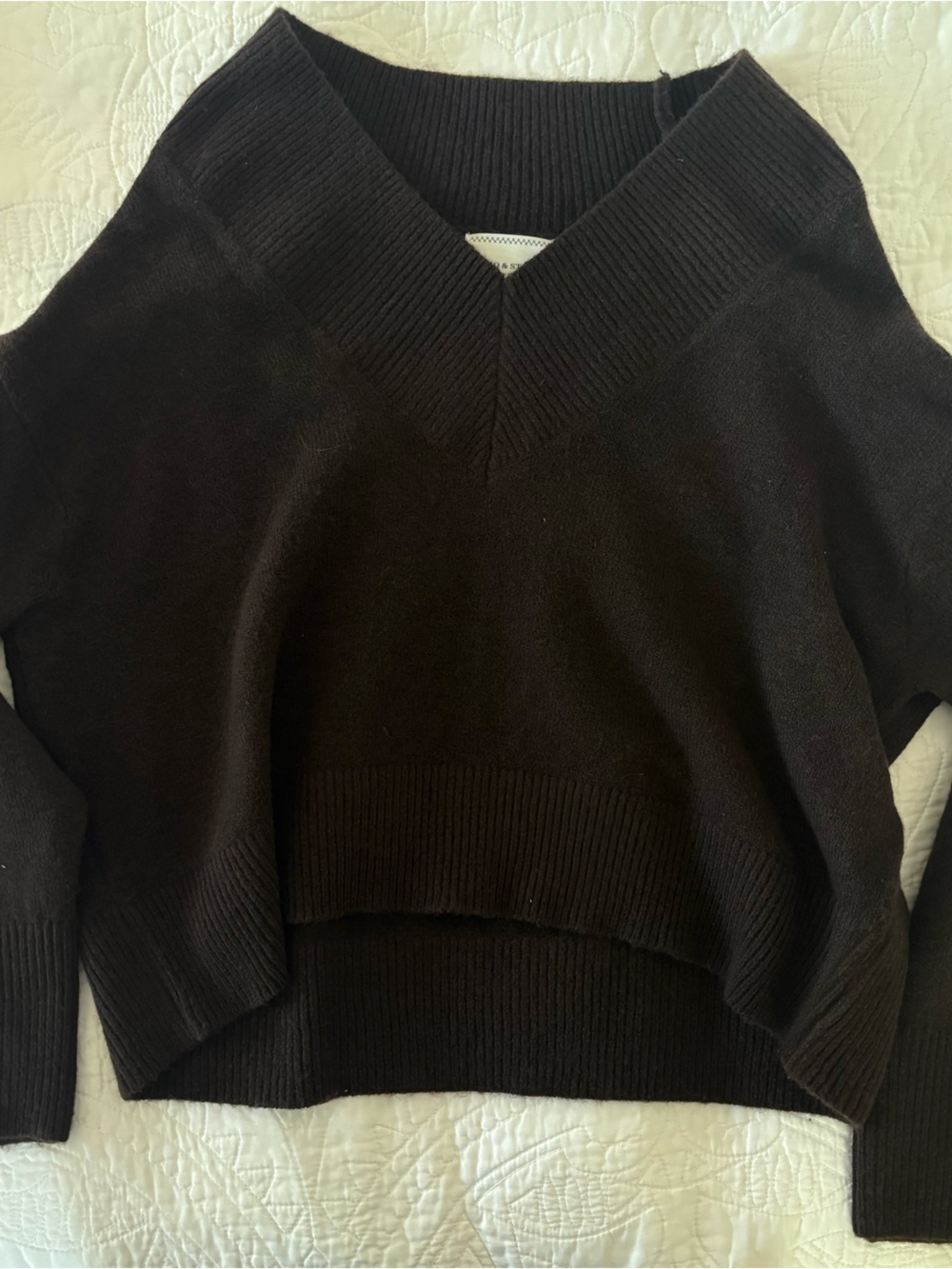 brown varsity Sweater